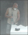 Rouven Lambert bei der Arbeit